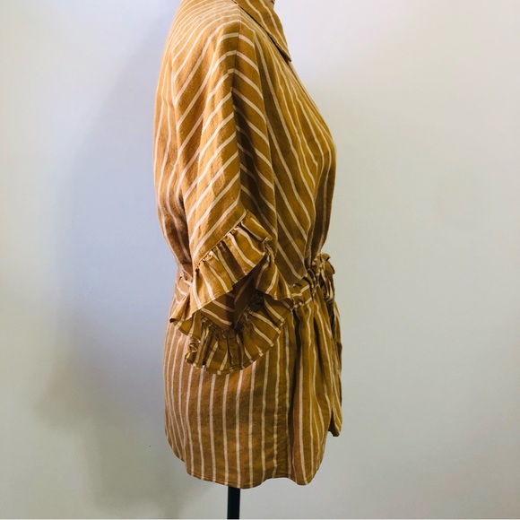 Zara Tunic Peplum Top Size Medium - Picture 2 of 14